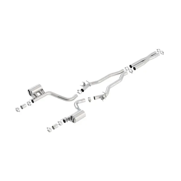 BORLA 140669 Cat Back Exhaust System, Charger SRT® Hellcat V8-6.2L SC RWD With imitation MDS, Tip №44, 2015-16, sound ATAK