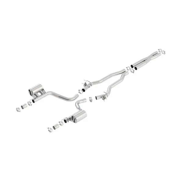 BORLA 140667 Cat Back Exhaust System, Charger SRT® Hellcat V8-6.2L SC RWDWith the system MDS, Tip №44, 2015-16, sound ATAK