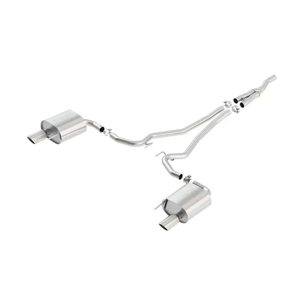 BORLA 140584 Cat Back Exhaust System, Mustang EcoBoost® 2.3L (turbo) / V6-3.7L, Tip №36, 2015-16, sound S-Type