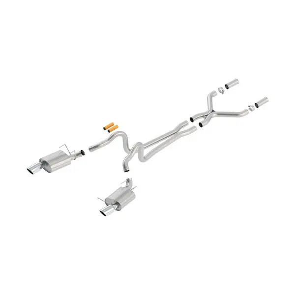 BORLA 140516 Cat Back Exhaust System, Mustang GT 13-14 / Boss 302 13-14 V8-5.0L, Tip №36, 2013-14, sound ATAK