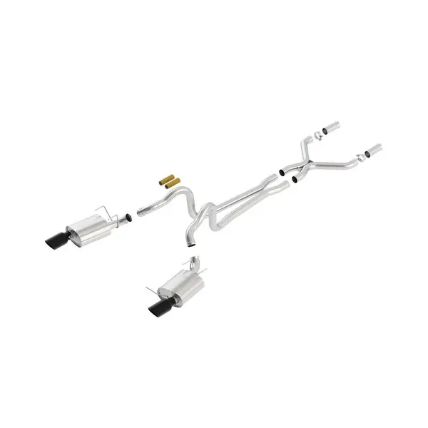 BORLA 140516BC Cat Back Exhaust System, Mustang GT 13-14 / Boss 302 13-14 V8-5.0L, Tip №49, 2013-14, sound ATAK