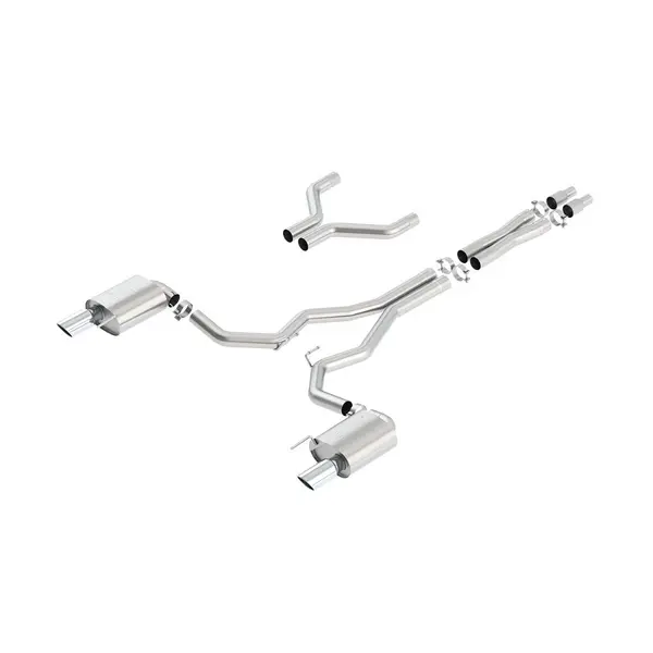 BORLA 140630 Cat Back Exhaust System, Mustang GT V8-5.0L, Tip №36 - 3" RACE, 2015-16, sound ATAK