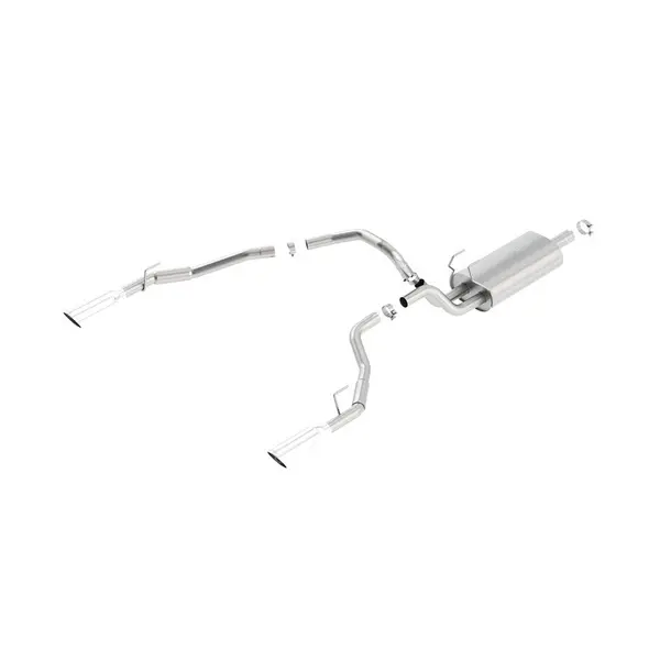 BORLA 140552 Cat Back Exhaust System, Ram 1500 V8-5.7L, Ext. Cab-Standard Bed (76.3") / Crew Cab-Short Bed (67.4") "Through Bumper", Tip №36, 2009-15, sound Touring