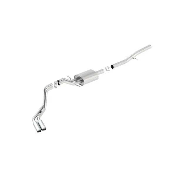 BORLA 140577 Cat Back Exhaust System, Silverado / Sierra V8-6.2L, Ext. Cab Standard Bed (78.7") Crew Cab Short Bed (69.3") 143.5" WB, Tip №18, 2014-16, sound ATAK