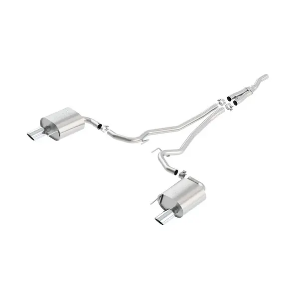BORLA 140585 Cat Back Exhaust SystemFORD Mustang ECOBOOST 2.3L / V6-3.7L, Tip №36, 2015-16, sound ATAK