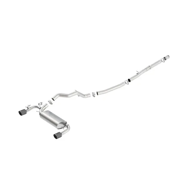 BORLA 140730CFBA Cat-Back "ATAK" 3", 2.25" S RD RL AC IC 4" RD x 6.62" FORD FOCUS RS 2.3L MT AWD 5DR hatchback