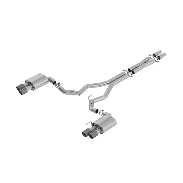 BORLA 140746CFBA Cat-Back "ATAK" 3.0" D RD AC 4" RD x 6.62" FORD MUSTANG GT 5.0L V8 AT / MT