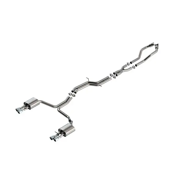BORLA 140704 Cat-Back "S-Type" 2.5" D RD RL AC 3.5" RD x 6" AUDI S6 C7 4.0L V8 AT