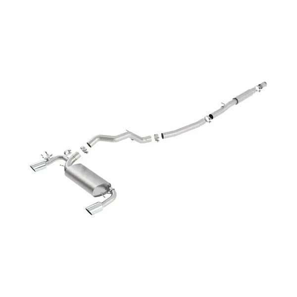 BORLA 140702 Cat-Back "S-Type" 3", 2.25" S RD RL AC 4" RD x 8" FORD FOCUS RS 2.3L MT AWD 5DR hatchback