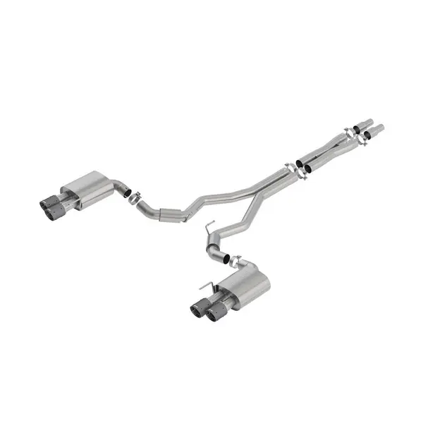 BORLA 140745CF Cat-Back "S-Type" 3.0" D RD AC 4" RD x 6.62." FORD MUSTANG GT 5.0L V8 AT / MT