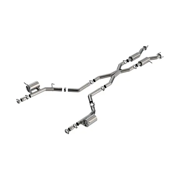 BORLA 140887 Cat-Back DURANGO SRT HELLCAT 2021 6.2L V8 AT AWD 4DR 3.00" "S-TYPE" FACTORY TIPS