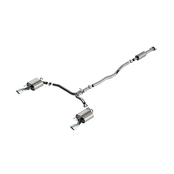 BORLA 140967 Cat-Back Exhaust 2.5", 2.25", S-Type (4.5" Bright Chrome Tips) for TOYOTA Camry TRD 3.5L 2020-2024