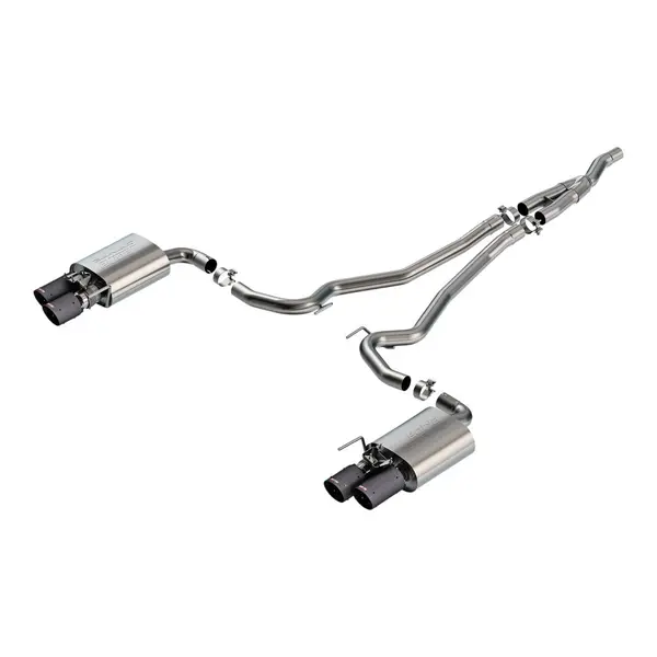 BORLA 140980CFBA Cat-Back Exhaust 2.5", S-TYPE, Carbon Fiber for MUSTANG EcoBoost 2.3L AT RWD 2024-2026