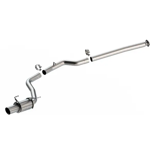BORLA 140931 Cat-Back Exhaust 3", ATAK (4.5" Brushed Steel Tips) for SUBARU WRX 2.4L 2022-2025