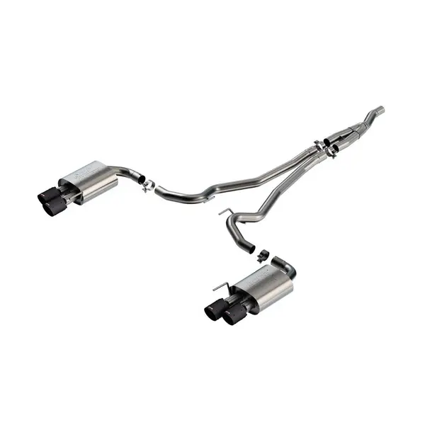 BORLA 140982CFBA Cat-Back Exhaust System 2.50" ATAK (4" Carbon Fiber Tips) for FORD Mustang 2.3L EcoBoost 2024
