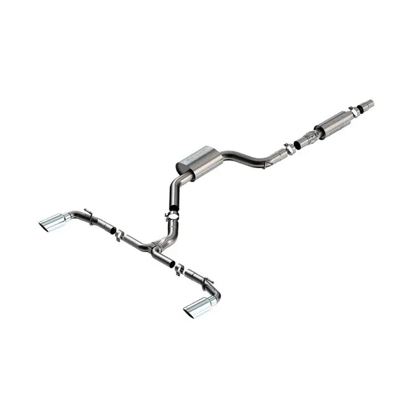 BORLA 140883 Cat-Back Exhaust System 3", 2.25", S-Type (4" RD X 9.50" Tips) for VW GTI 2.0L i4 2022-2023