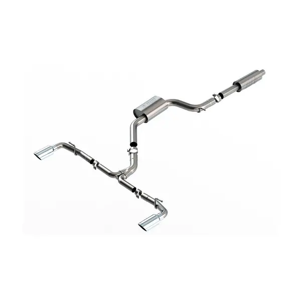 BORLA 1014052 Cat-Back Exhaust System 3", 2.25", Touring (4" Bright Chrome Tips) for VW GOLF 8 GTI GPF DSG MT 2.0L 2020-2023