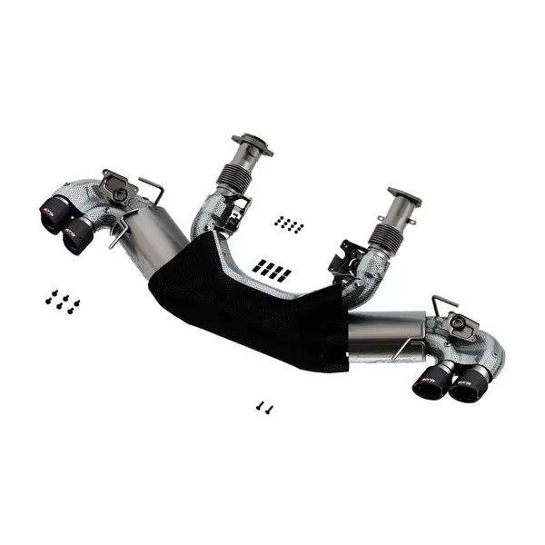 BORLA 140839CF Cat-Back Exhaust System 3", ATAK (4" RD X 4.5" Carbon Fiber Tips) for CHEVROLET Corvette (C8) 6.2L V8 2020-2024