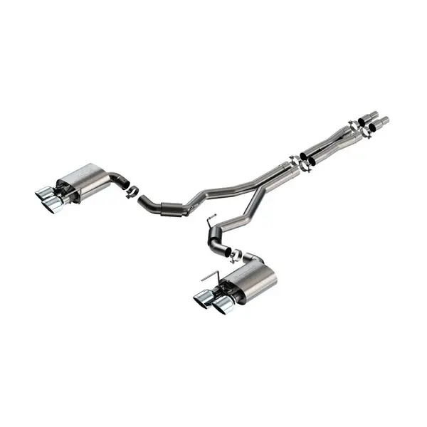 BORLA 140964 Cat-Back Exhaust System 3", S-Type (5" RD X 6.50" Tips), Active Exhaust for FORD Mustang Dark Horse 5.0L V8 2024