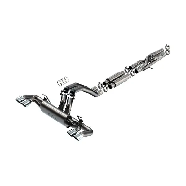 BORLA 140893 Cat-Back Exhaust System 3.00", ATAK (4.0 RD X 4.75" And 4.0 RD X 6.0" Tips) for JEEP Wrangler Rubicon 392 6.4L V8 2021-2023
