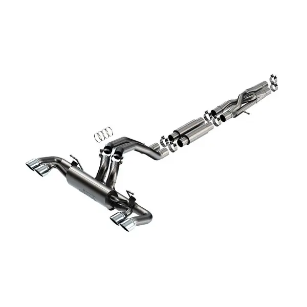 BORLA 140892 Cat-Back Exhaust System 3.00", S-Type (4.0 RD X 4.75" And 4.0 RD X 6 Tips) for JEEP Wrangler Rubicon 392 6.4L V8 2021-2023