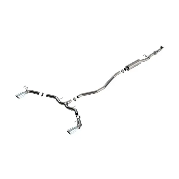 BORLA 140922 Cat-Back Exhaust System S-TYPE 2.50", TIP 4.5" Bright Chrome, T-304 Stainless Steel for HONDA Civic 1.5L/ ACURA Integra 2022-2023