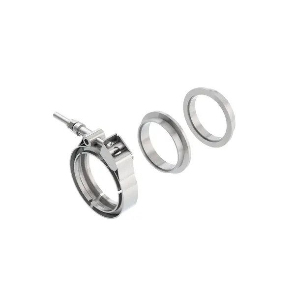 BORLA 18007 CLAMP:V-BAND,2.25",304SS 3 pcs.: Male Flange, Female flange, Clamp 90739, Vibrant #1489