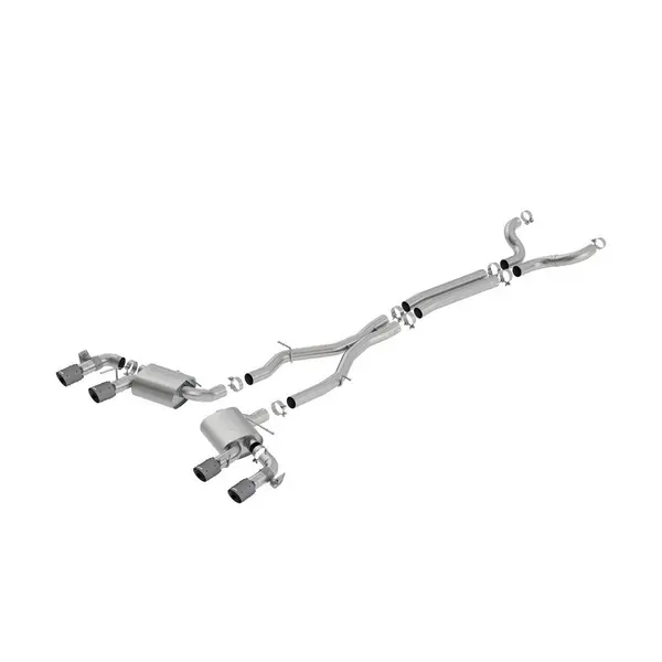 BORLA 140726CFBA Exhaust system "S-TYPE" for CHEVROLET CAMARO ZL1 6.62 "CARBON FIBER BLACK ANODIZED TIPS