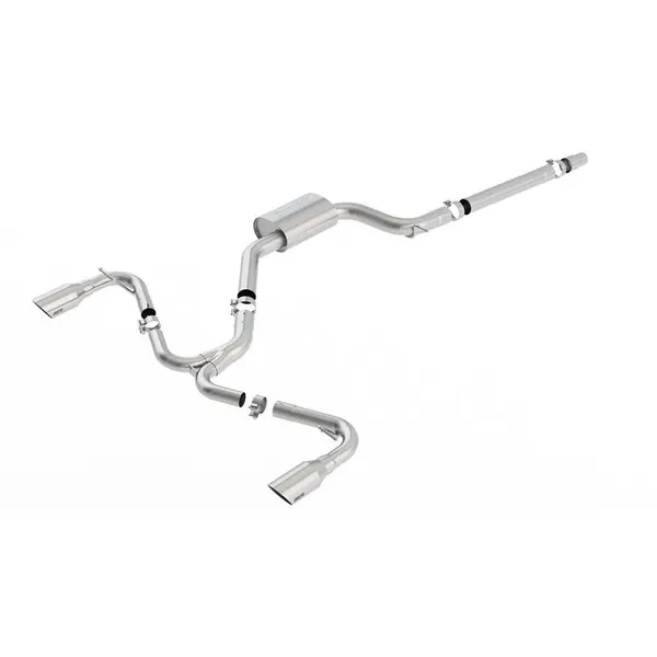 BORLA 140750SB Exhaust system "S-TYPE" TIP: 4" RD X 9.5" STAINLESS BRUSHED VW GTI MK7 15-17 2.0L