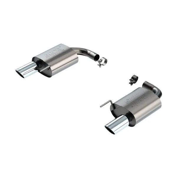 BORLA 11984 Exhaust system Axle-Back ATAK 2.5" S RD RL AC SR Tip 4" RD X 9.75" (Non-active exhaust) for FORD Mustang GT 5.0L V8 2024