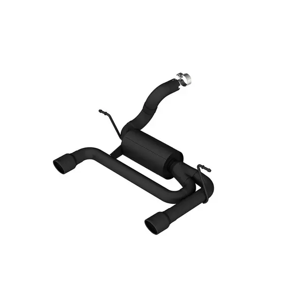 BORLA 11957CB Exhaust System Axle-Back ATAK, 2.75", 2.5" (3.5" Black Tips) for JEEP Wrangler 3.6L (JL / JLU) 2018-