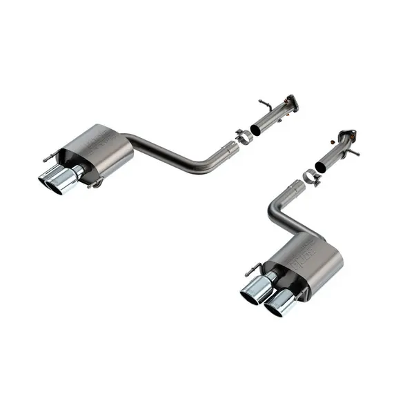 BORLA 11981 Exhaust System Axle-Back S-Type 2.50" D RD RL AC SR TIP: 4.0" RD X 8.0" Bright chrome for LEXUS RC F 2015-2024 / IS 500 5.0L V8 2015-2024