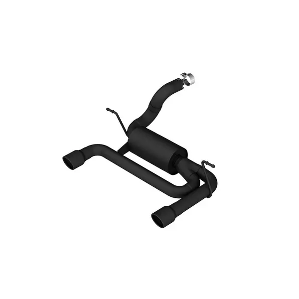 BORLA 11956CB Exhaust System Axle-Back S-Type, 2.75", 2.5" (3.5" Black Tips) for JEEP Wrangler 3.6L (JL / JLU) 2018-