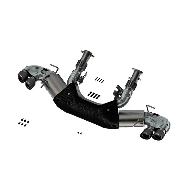 BORLA 140841CF Exhaust System Cat-Back ATAK Brushed T-304 Stainless Steel for CHEVROLET Corvette Stingray 2020-2023