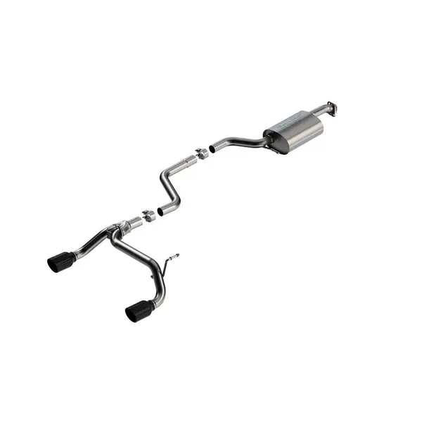 BORLA 140923BC Exhaust System Cat-Back S-Type Black Chrome On T-304 Stainless Steel Tips for SUZUKI Jimny 2018-2023