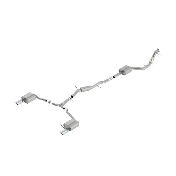 BORLA 140761 Exhaust system S-TYPE TIP: 4.00" X 9.50" AUDI A4 QUATTRO 2.0L i4 AT / MT AWD