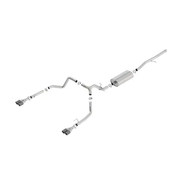 BORLA 140768CF Exhaust system TOURING for SILV. / SIERRA 1500 2019 5.3L CF TIP: 3.5 "RD X 6.62