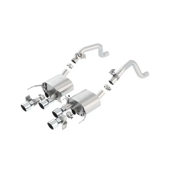 BORLA 11856 Rear Section, CORVETTE C7 V8-6.2L AFM / NPP, Tip №19, 2014-16, sound ATAK