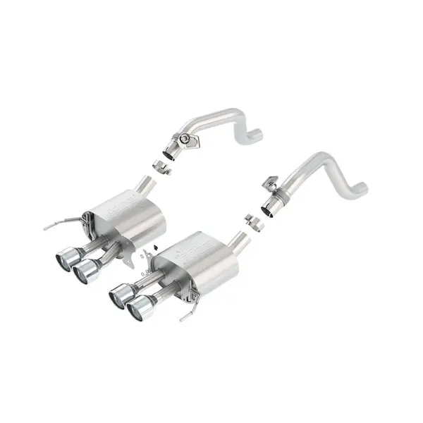 BORLA 11878 Rear Section, CORVETTE C7 V8-6.2L AFM, Without NPP, Tip №18, 2014-16, sound ATAK