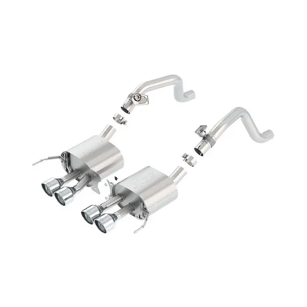 BORLA 11877 Rear Section, CORVETTE C7 V8-6.2L AFM, Without NPP, Tip №18, 2014-16, sound S-Type