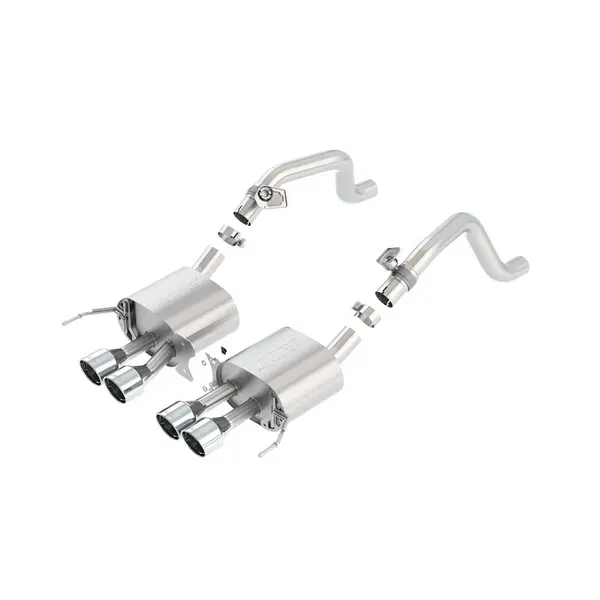 BORLA 11862 Rear Section, CORVETTE C7 V8-6.2L AFM, Without NPP, Tip №19, 2014-16, sound S-Type