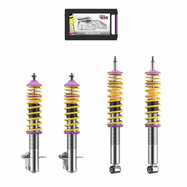 KW 10280041 Coilover Kit INOX V1 VW Golf I Cabrio / convertible;