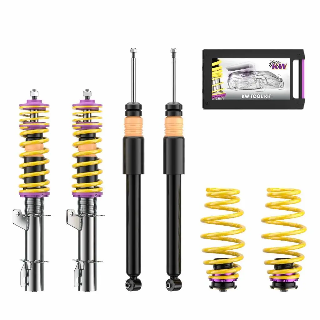 KW 10210005 Coilover Kit INOX V1 VW Golf IV;