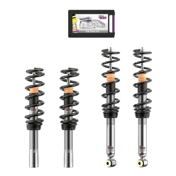 KW 35208200BZ-B Coilover Kit V3 Leveling Black (incl. Cancellation Kit for Electronic Dampers) for BMW M550i
