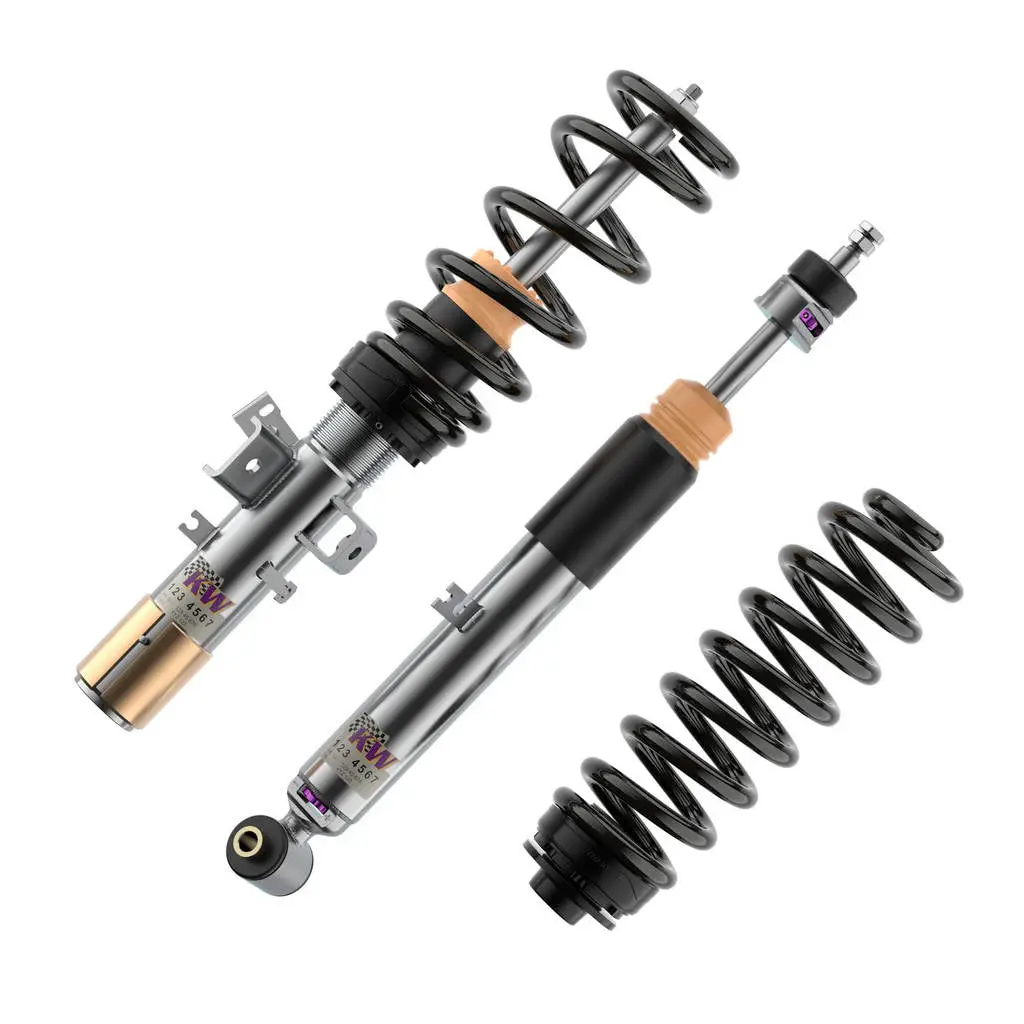 KW 3520810077-B Coilover Kit V3 Leveling Black for AUDI A4