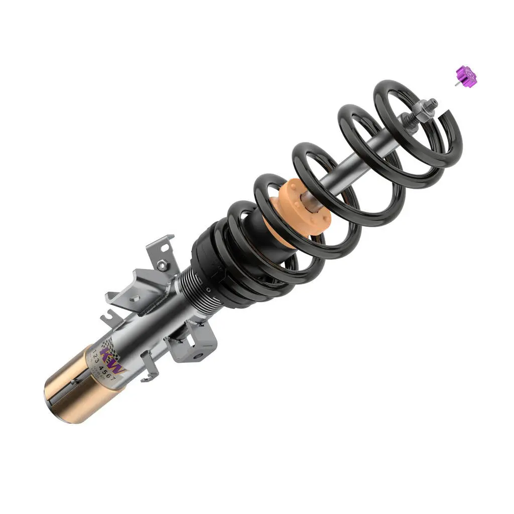 KW 3520810077-B Coilover Kit V3 Leveling Black for AUDI A4