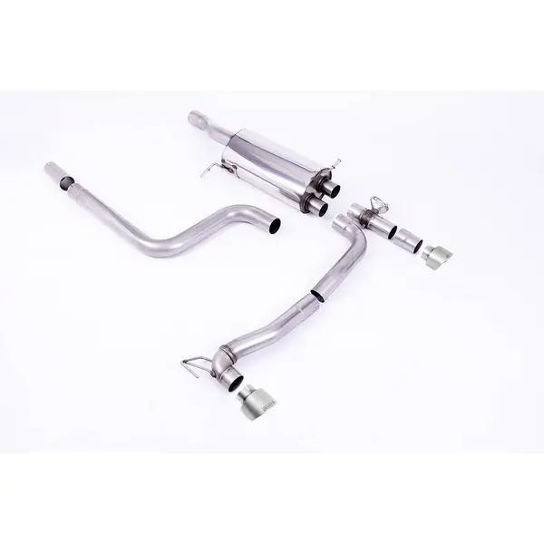 MILLTEK SSXFD358 Cat-back 100mm GT100 FORD Fiesta Mk8 ST 1.5 EcoBoost 200PS (Pre Sept 2020 Models Only) 2018 - 2020