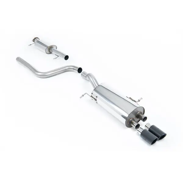 MILLTEK SSXFD231 Cat-back 76.2mm Carbon Jet ECA FORD Fiesta Mk7/Mk7.5 ST 1.6 litre EcoBoost 182PS&ST200