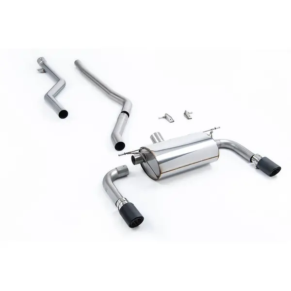 MILLTEK SSXBM1076 Cat-back 90mm Carbon Jet BMW 3 Series F30 320i M Sport (Inc LCI)
