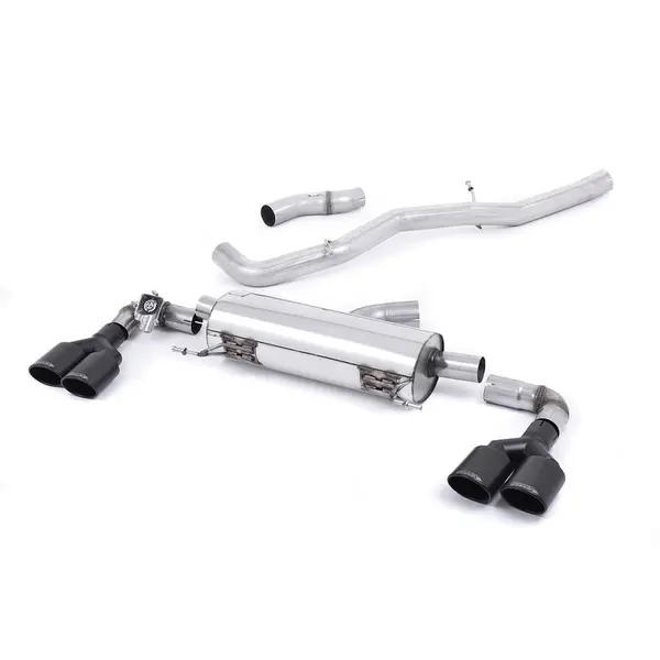 MILLTEK SSXAU493 Cat-back Black Oval AUDI S1 2.0 TFSI quattro